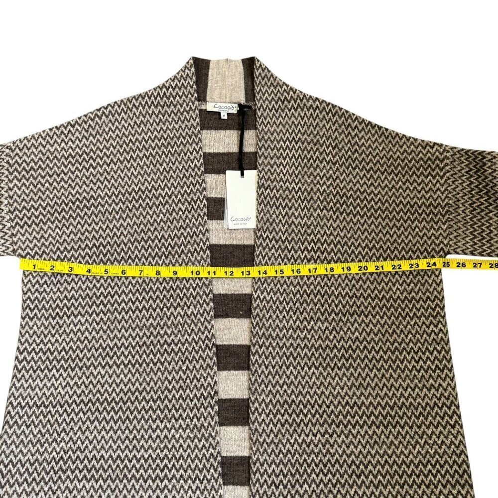 Cocogio Women's Open Front Cardigan Sleeve Length 3/4, Size M, Made in Italy - Picture 5 of 10